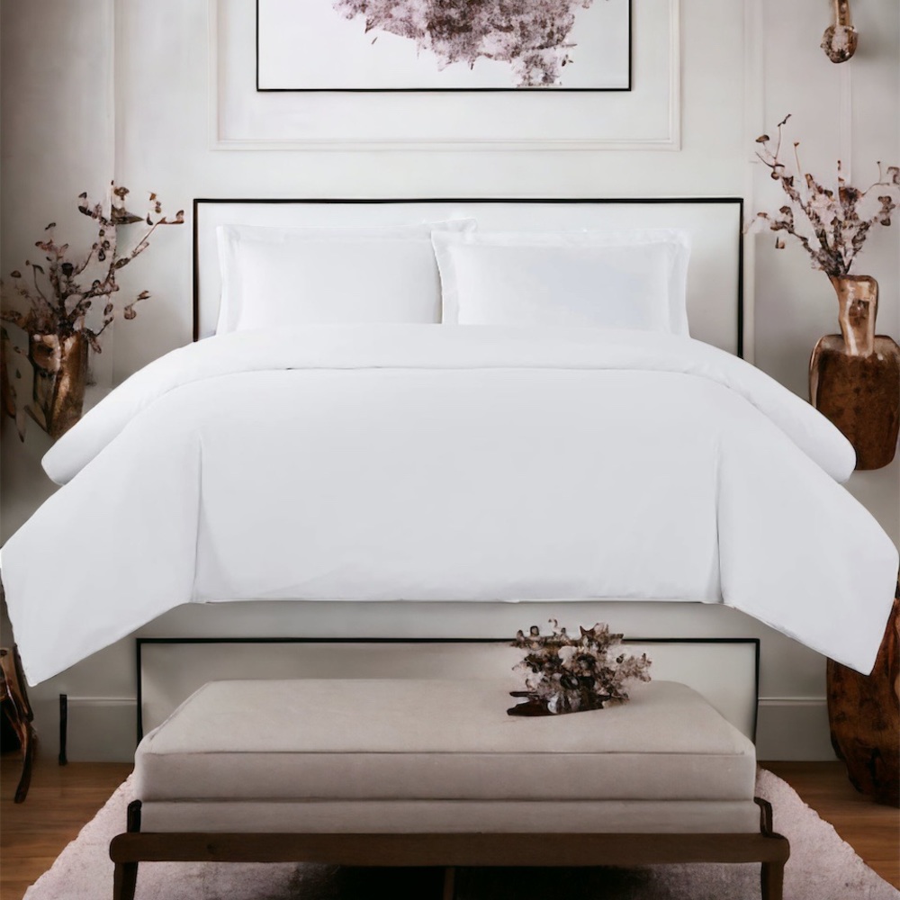 Elegant White Duvet Cover Set